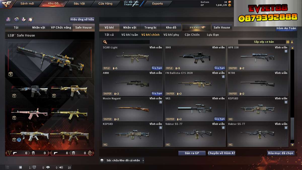 shop acc cf uy tin gia re